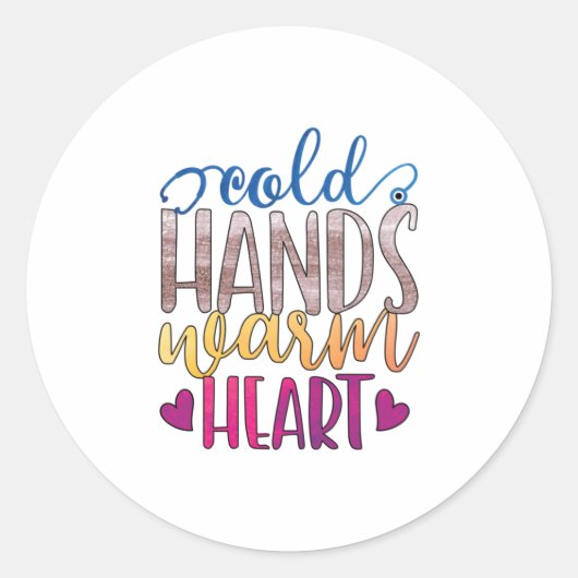 ナース贈与 | Cold Hands Varmハート ラウンドシール (正面)