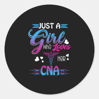 ナース贈与 | Just A Girl Loves Her CNA ラウンドシール