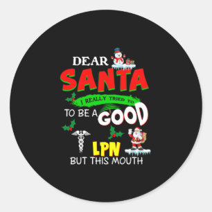 ナース贈与 Santa親愛がLPNに最適 ラウンドシール