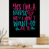 ナース贈与 |YesIはナース ポスター (キッチン)