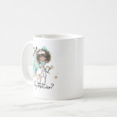 ナース超大国アフリカ系アメリカ人マスク平和 コーヒーマグカップ (正面左)