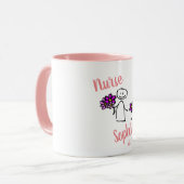 ナース追加パーソナライズされた名の卒業ギフト マグカップ (正面左)