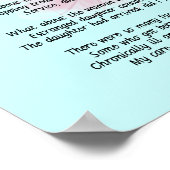 ナース退職したの詩「私は違いを作った?」 ポスター (角)