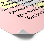 ナース退職したアートプリント「高く評価」 ポスター (角)