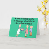 ナース退職したストーリーアートギフト カード (黄色い花)