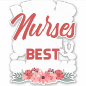 ナース退職したナースが最高のGrandmas Nursing Rを作る シール (正面)