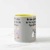 ナース退職した物語の贈り物 ツートーンマグカップ (中央)