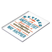 ナース退職した麻酔科医CRNAウェイ幸せ ノートブック (左側)