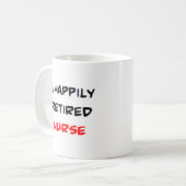 ナース退職した コーヒーマグカップ (正面左)