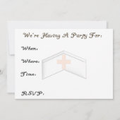 ナース退職パーティの招待状 招待状 (裏面)