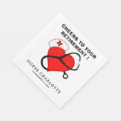 ナース退職パーティーナプキンス スタンダードランチョンナプキン (角)