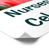 ナース週間お祝いポスター愛保育5月 ポスター (角)