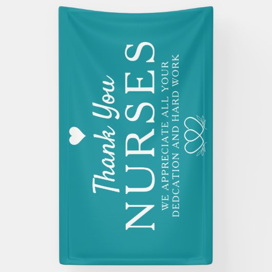 ナース週間の感謝バナーありがとうナース 横断幕 (縦)