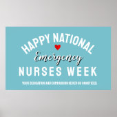 ナース週間の感謝バナー – 敬意 ポスター (正面)