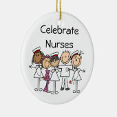 ナース週間Tシャツとギフト セラミックオーナメント (右)