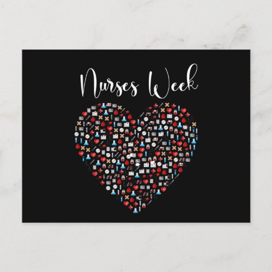 ナース週。ハッピーナショナルナース週 ポストカード (正面)