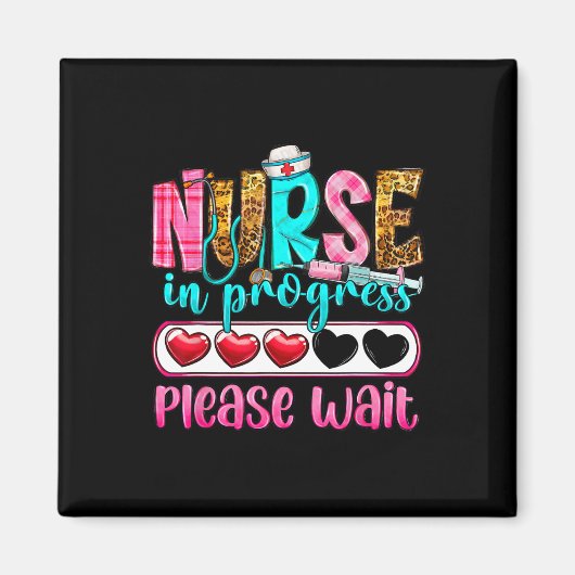 ナース進行中お待ち下さい看護学校未来 マグネット (正面)