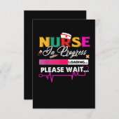 ナース進行中のナースおもしろい看護学校 出欠カード (正面/裏面)