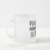 ナース進行中の曇りガラスのマグカップ フロストグラスマグカップ (左)