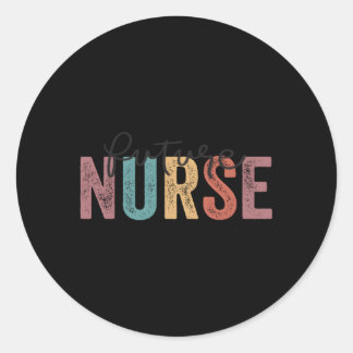 ナース進行中の看護学校学生未来ニュー ラウンドシール