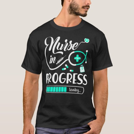 ナース進行中ロードナースライフRn看護師 Tシャツ (正面)