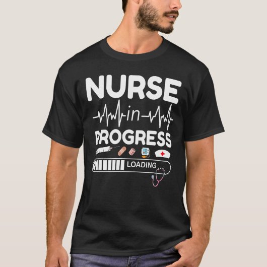 ナース進行中ロードRNナース将来のトレーニング Tシャツ (正面)