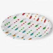 ナース針パターンパーティー紙プレート ペーパープレート (アングル)