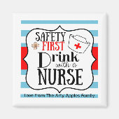 ナース鑑賞安全性最初のナース マグネット (正面)