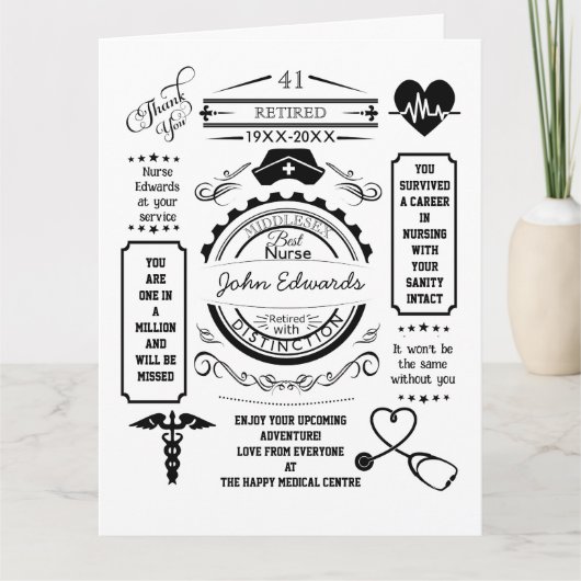 ナース長離れ勤医療 カード (正面)