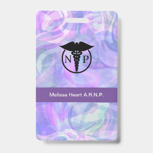 ナース開モダン業医の医名バッジ バッジ (正面)