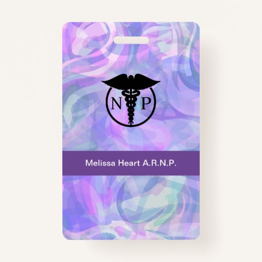 ナース開モダン業医の医名バッジ バッジ (正面)