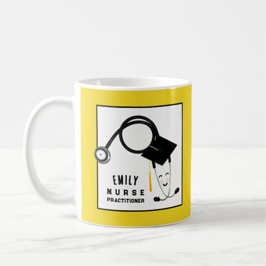 ナース開業医のギフトアイディア コーヒーマグカップ (左)