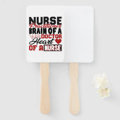 ナース開業医のハートシャツ ハンドファン (正面&裏面)