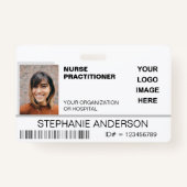ナース開業医のフォトID病院のロゴ医療 バッジ (正面)