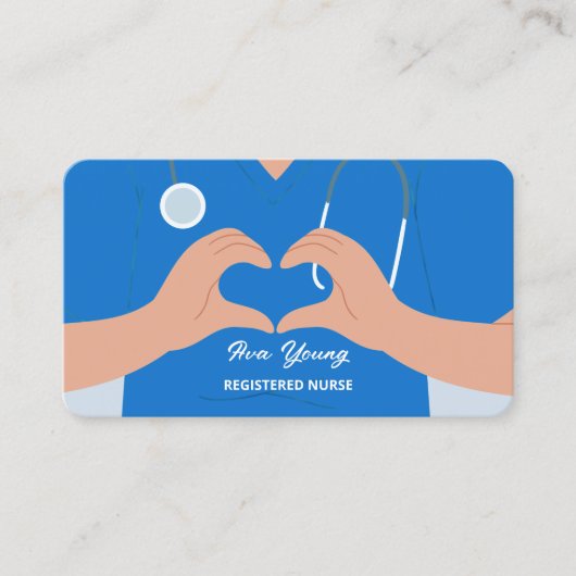 ナース開業医の介護者 名刺 (正面)