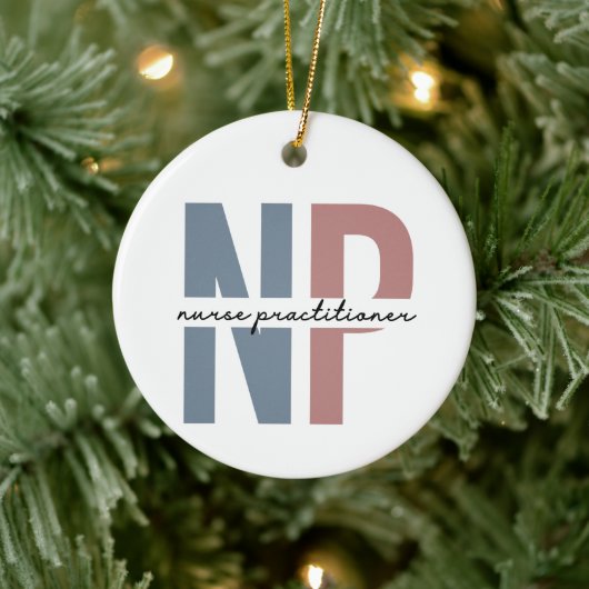ナース開業医のNPナース感謝ギフト セラミックオーナメント (ツリー)