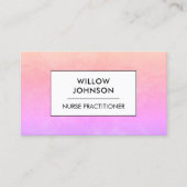 ナース開業医アシスタントピンクパープル 名刺 (正面)