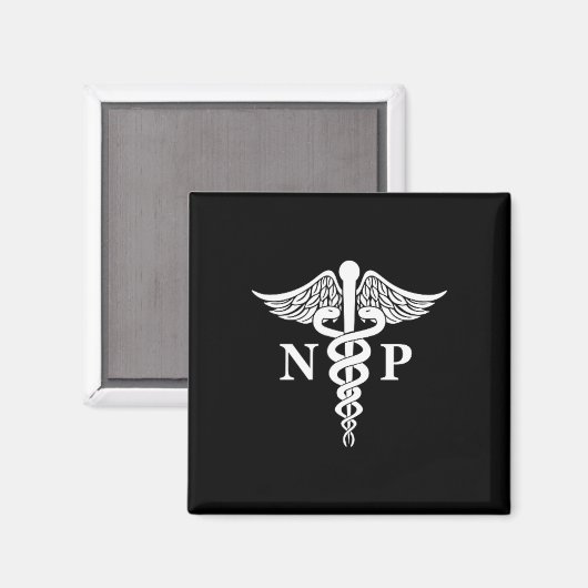 ナース開業医カドゥセウス医用シンボルポケット マグネット (正面/裏面)