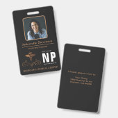 ナース開業医カドゥセウス バッジ (正面＆裏面)