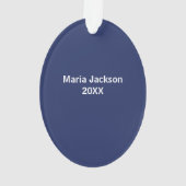 ナース開業医クリスマスツリーからカスタマイズ可能 オーナメント (裏面)