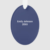 ナース開業医クリスマスツリーのカスタマイズ可能 オーナメント (裏面)