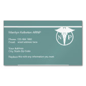 ナース開業医デザイン磁気名刺 マグネット名刺 (正面)