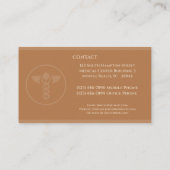 ナース開業医ブラウンカドゥセウスの名刺 名刺 (裏面)