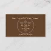 ナース開業医ブラウンカドゥセウスの名刺 名刺 (正面)