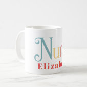 ナース開業医プロフェッショナルモノグラム コーヒーマグカップ (正面左)