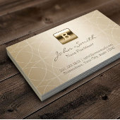 ナース開業医ラグジュアリー金ゴールドモノグラム 名刺