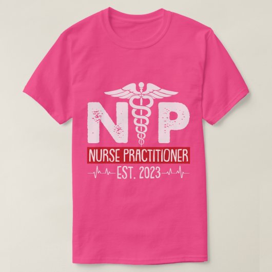 ナース開業医Est 2023卒業グラッドスタッデン Tシャツ (デザイン正面)