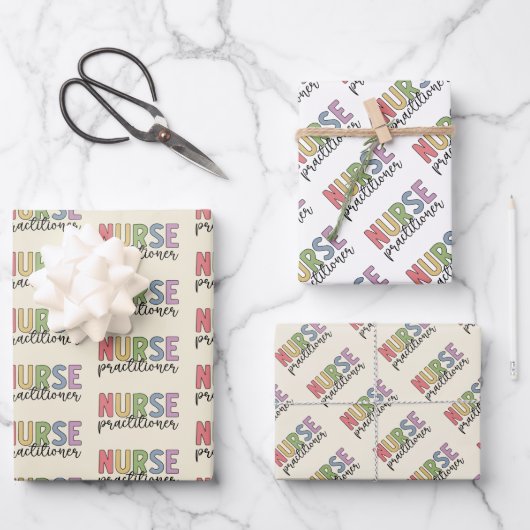ナース開業医NPナース卒業 ラッピングペーパーシート (正面)