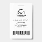 ナース開業医NP写真およびバーコードメディカル バッジ (裏面)