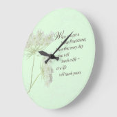 ナース開業医Touchがワイルドフラワーに住む ラージ壁時計 (傾斜)